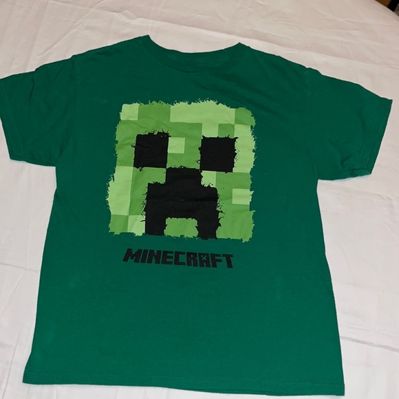 Minecraft Mojang Studios Lg 10/12 Green T-shirt. - Picture 1 of 3